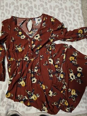 Xhilaration Floral Jumpsuit